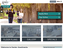 Tablet Screenshot of kenleyapartments.com